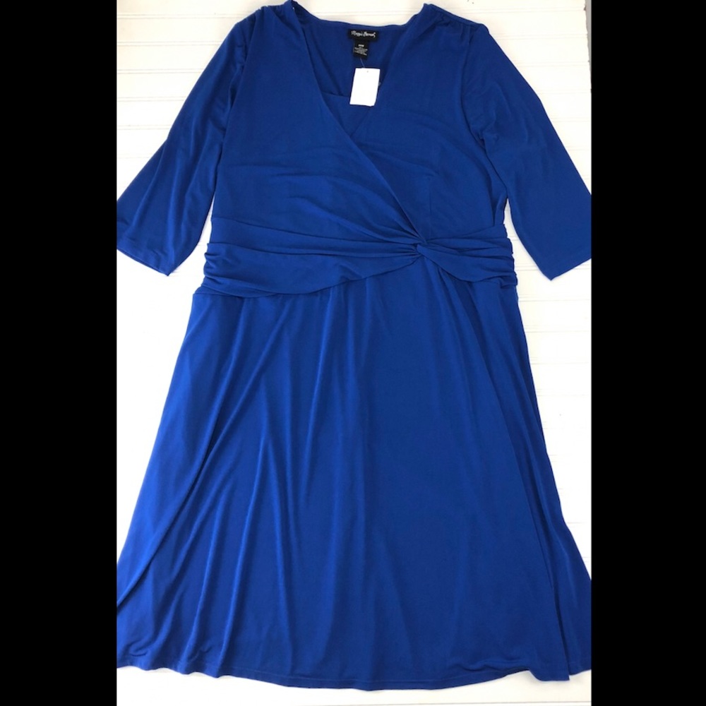Maggie Barnes Blue Fit Flare Dress 20W
